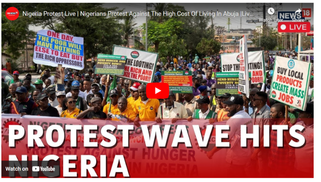 Nigeria Protest Live | Nigerians Protest Against The High Cost Of Living In Lagos | Live News | N18G
