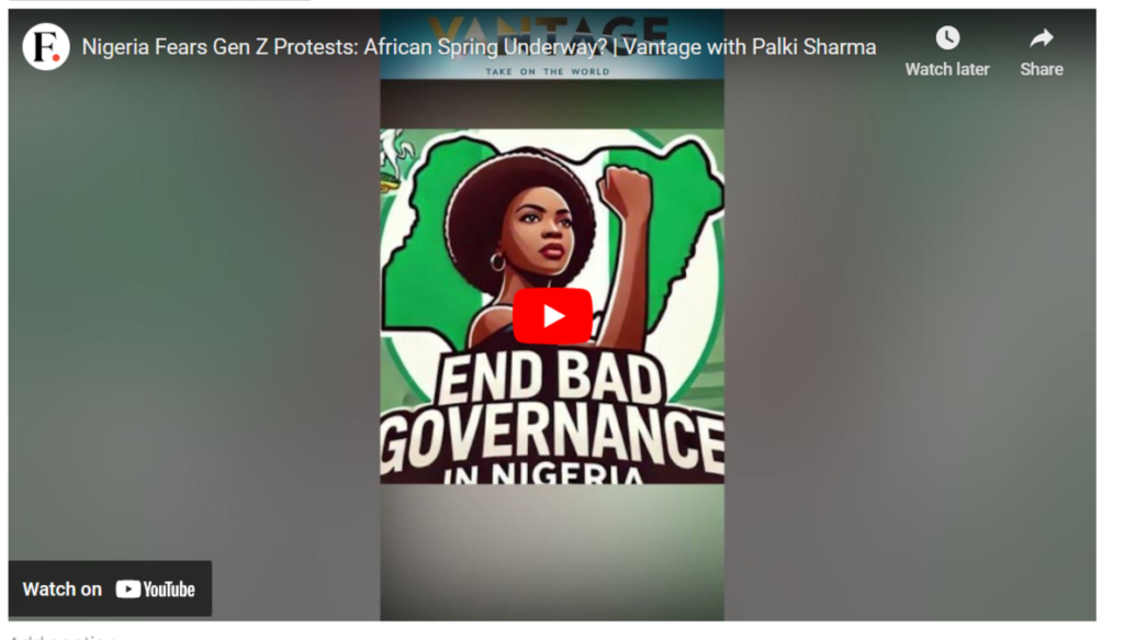 Gen Z Protests coming to Nigeria: Is this the “African Spring”?